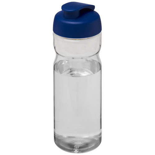 Bouteille personnalisable de sport 650ml H2O Active® Translucide et Bleu